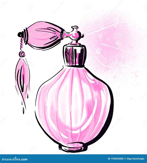 cute perfume bottle drawings.